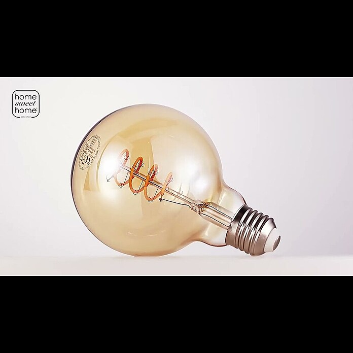 Home Sweet Home LED-Lampe Vintage Globe-Form E27 (E27, Dimmbar, Warmweiß, 280 lm, 4 W, Farbe: Gold) | BAUHAUS