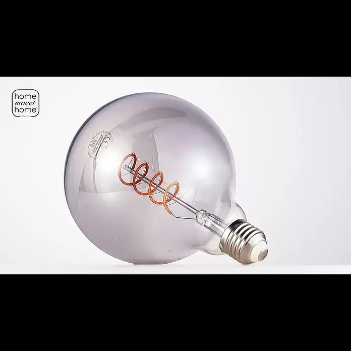 Home Sweet Home LED-Lampe Vintage Globe-Form E27 - E27, Dimmbar, Warmweiß, 140 lm, 4 W - L211802-35 LED SPIRAL E27 G125 4W 140LM 1800K DIMBAAR ROOK