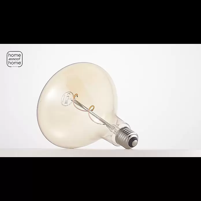 Home Sweet Home LED-Lampe Vintage Globe-Form E27 - E27, Dimmbar, Warmweiß, 130 lm, 3 W, Farbe: Gold - L221501-23 LED FLEX R140 E27 3W 180LM 2700K DIMBAAR AMBER