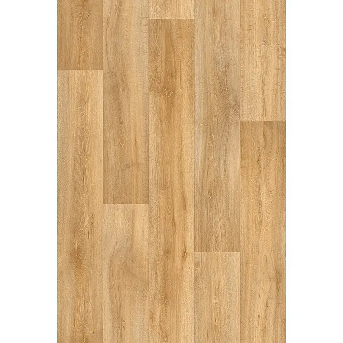 Beauflor PVC-Boden Meterware Novo - Holzoptik, Breite: 300 cm, Braun - Detailaufnahme von Vinylboden in Holzoptik, der die natürliche Maserung und Farbe von Echtholz täuschend echt nachbildet.
