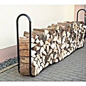 ShelterLogic Kaminholzregal (25 x 99 cm, Schwarz, Stahl)