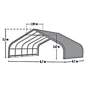 ShelterLogic Weidezelt (610 x 670 x 320 cm, Polyethylen, Grammatur: 255 g/m²)