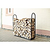 ShelterLogic Kaminholzregal (25 x 120 x 104 cm, Schwarz, Stahl)