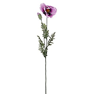 Flor artificial Amapola (Lila, 115 cm, Plástico)