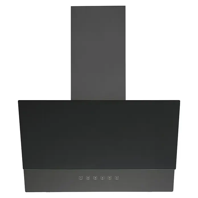 Respekta Schräghaube Kaya - Breite: 60 cm, Max. Gebläseleistung Abluftbetrieb: 480,8 m³/h, Black Steel - Abzugshaube: Elegantes Dunstabzugssystem für die moderne Küche, effizient und stilvoll.