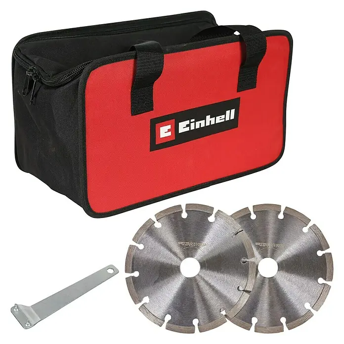 Einhell Rozadora TE-MA 1500 - 1.500 W, Diámetro disco: 125 mm - Un conjunto con una bolsa de herramientas Einhell, dos discos de corte y una llave. Ideal para aficionados al bricolaje y profesionales.