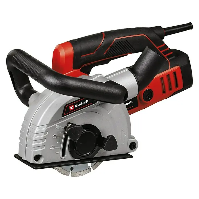 Einhell Rozadora TE-MA 1500 - 1.500 W, Diámetro disco: 125 mm - Rozadora Einhell con mango rojo y negro, ideal para realizar cortes precisos en paredes.