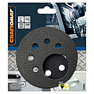 Craftomat Brusni listi BFCC (Premer: 125 mm, Zrnavost: 240, Luknjano)