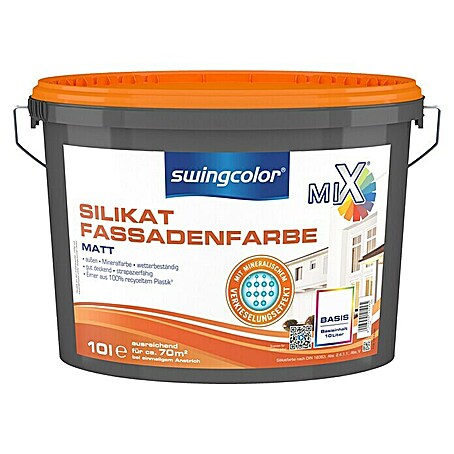 swingcolor Mix Silikat-Fassadenfarbe (Basismischfarbe 4, Matt)