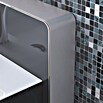 Camargue Sanitärmodul für Waschtisch (L x B x H: 10,5 x 66,8 x 110 cm, Glasverkleidung, Schwarz) | BAUHAUS