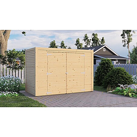 Bertilo Geräteschrank (103 x 207 x 143 cm, Natur)