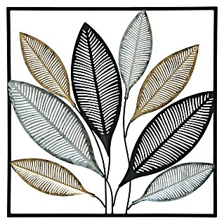 Wandobjekt Leaf (50 x 50 cm, Metall)