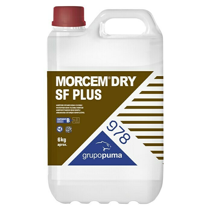 Morcem Dry SF Plus 20 Kg + 6 Kg Gris. Mortero impermeabilizante.