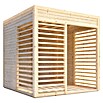 Bertilo Gartenlaube 1 (Außenmaß inkl. Dachüberstand (B x T): 226 x 240 cm, Holz, Natur) | BAUHAUS