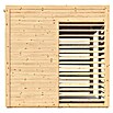 Bertilo Gartenlaube 1 (Außenmaß inkl. Dachüberstand (B x T): 226 x 240 cm, Holz, Natur) | BAUHAUS