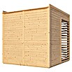 Bertilo Gartenlaube 1 (Außenmaß inkl. Dachüberstand (B x T): 226 x 240 cm, Holz, Natur) | BAUHAUS