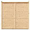 Bertilo Gartenlaube 1 (Außenmaß inkl. Dachüberstand (B x T): 226 x 240 cm, Holz, Natur) | BAUHAUS