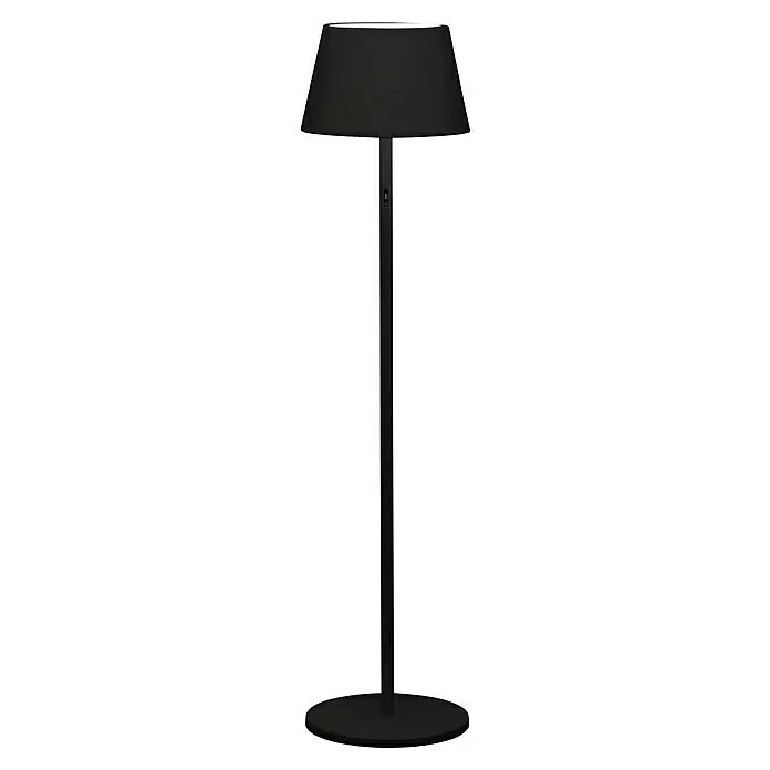 Konstsmide Außenleuchte Pomezia - Akkubetrieben, 10 W, RGBW, 35 x 35 x 150 cm, Mit Leuchtmittel, Schwarz - Vorderansicht