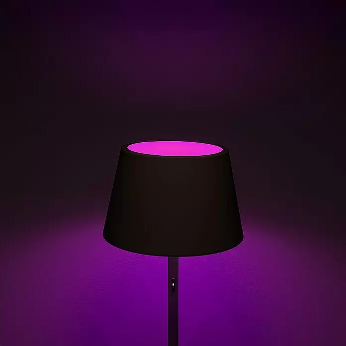 Konstsmide Außenleuchte Pomezia - Akkubetrieben, 10 W, RGBW, 35 x 35 x 150 cm, Mit Leuchtmittel, Schwarz - Detailaufnahme