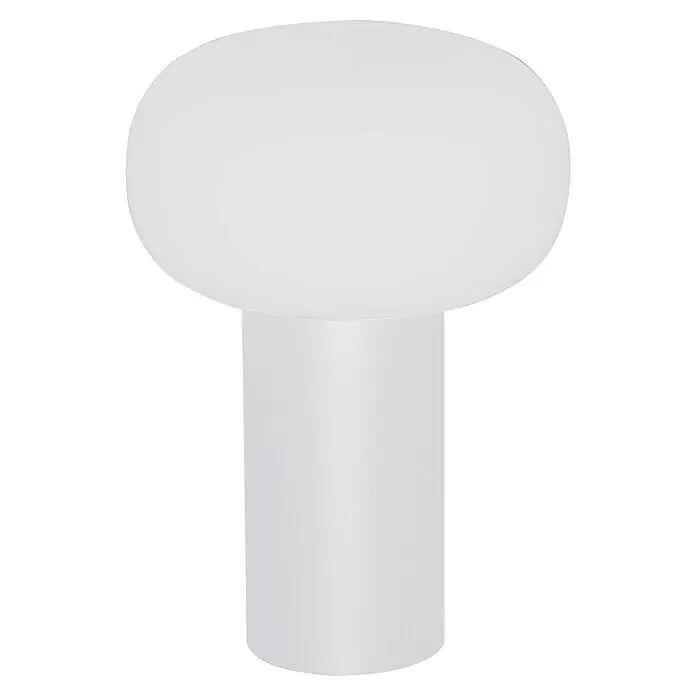 Konstsmide Akku-Tischleuchte Antibes - 2,5 W, L x B x H: 13 x 13 x 19 cm, Weiß, Mehrfarbig - Vorderansicht