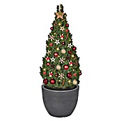 Geli Pflanztopf Rimini (Außendurchmesser: 40 cm, Höhe: 31 cm, Kunststoff, Anthrazit)