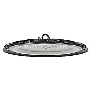 Alverlamp Lámpara colgante LED redonda industrial Lufo (200 W, Ø x Al: 38 x 8 cm, Negro, Blanco frío)