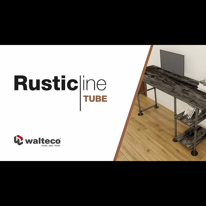 Walteco Rusticline Flanschplatte RT-1 - Durchmesser: 85 mm, Stahl, Schwarz - Rusticline Tube - Aufbau Video -
