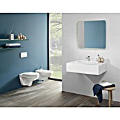 Villeroy & Boch Spülrandloses Wand-WC Targa Style Directflush (Mit WC-Sitz, Tiefspüler, Weiß)