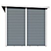 Bertilo Gerätehaus Pentus 2 (Außenmaß inkl. Dachüberstand (B x T): 247 x 265 cm, Holz, Hellgrau) | BAUHAUS