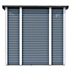 Bertilo Gerätehaus Pentus 2 (Außenmaß inkl. Dachüberstand (B x T): 247 x 265 cm, Holz, Hellgrau) | BAUHAUS