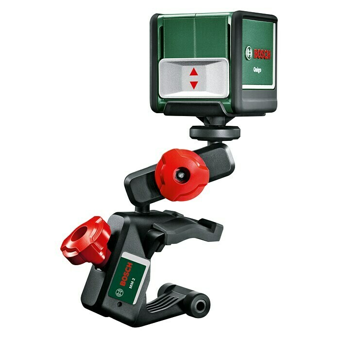 Bosch Kreuzlinienlaser QuigoMax. Arbeitsbereich: 10 m, Winkel Laserlinien: 90 ° Front View