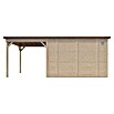 Bertilo Gerätehaus Pentus 3 Lounge (Außenmaß inkl. Dachüberstand (B x T): 581 x 265 cm, Holz, Natur) | BAUHAUS