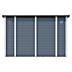 Bertilo Gerätehaus Pentus 3 (Außenmaß inkl. Dachüberstand (B x T): 359 x 265 cm, Holz, Hellgrau) | BAUHAUS