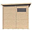 Bertilo Gerätehaus Pentus 3 Lounge (Außenmaß inkl. Dachüberstand (B x T): 581 x 265 cm, Holz, Natur) | BAUHAUS