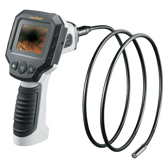 Laserliner Endoskopkamera VideoScope One - Länge Schwanenhals: 150 cm, Durchmesser Kamerakopf: 9 mm - Laserliner Videoskop mit flexibler Sonde und Farbdisplay zur Inspektion schwer zugänglicher Stellen.
