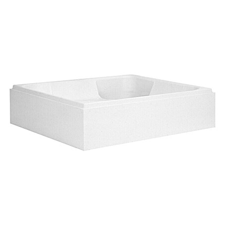 Camargue Duschwannenträger Tampico (L x B: 137 x 77 cm, Expandiertes Polystyrol, Weiß)