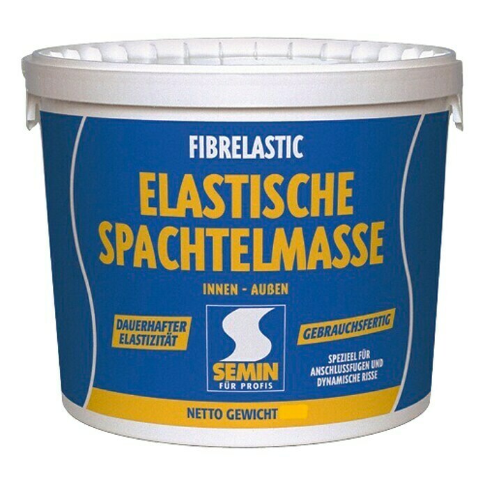 Semin Elastische Spachtelmasse Fibrelastic1,5 kg, Gebrauchsfertig Front View