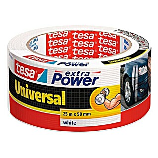 Tesa Extra Power Cinta adhesiva de papel universal (Blanco, 25 m x 50 mm)