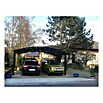 Ximax Carport Portoforte M 110 (4,9 x 5,4 m, Einfahrtshöhe: Max. 2,2 m, Mattbraun, Schneelast: 137 kg/m²)