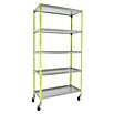 Simonrack Simongarden Estantería metálica Click Mobile (Al x An x Pr: 187,5 x 90 x 50 cm, Número de baldas: 5 ud., Inserción, Verde/Galvanizado) | BAUHAUS
