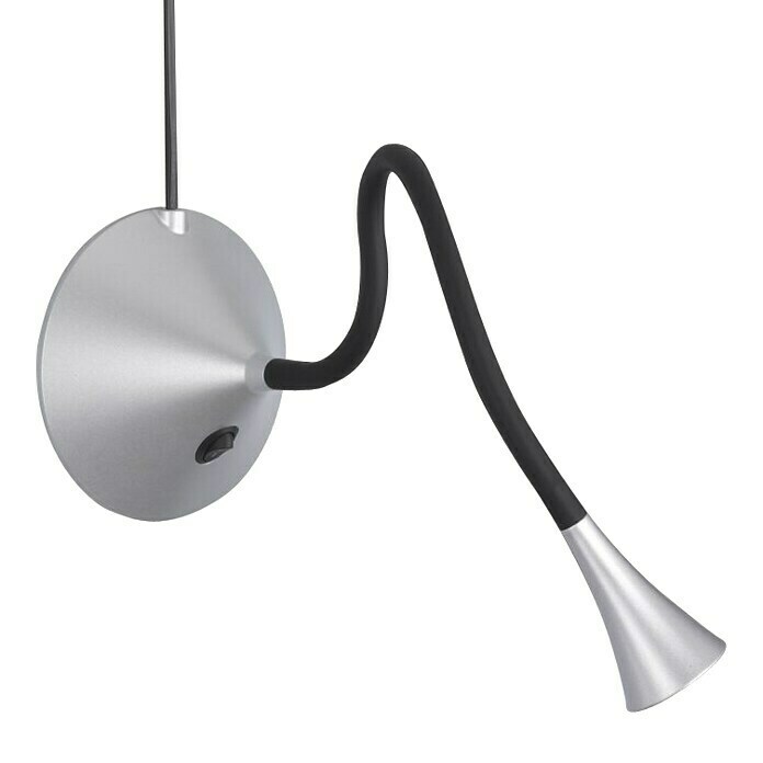 Reality Leuchten Stolna LED svjetiljka Viper (3 W, Metalik srebrno, Topla bijela, Plastika)