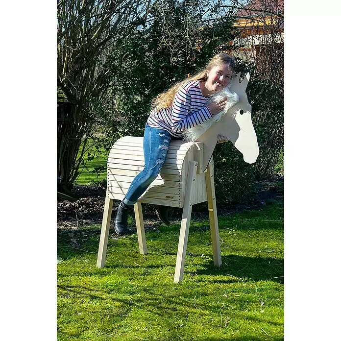 Dobar Holzpferd Amadeus - L x B x H: 108 x 48 x 137 cm, Altersempfehlung: 3 Jahre - Anwendungsbeispiel