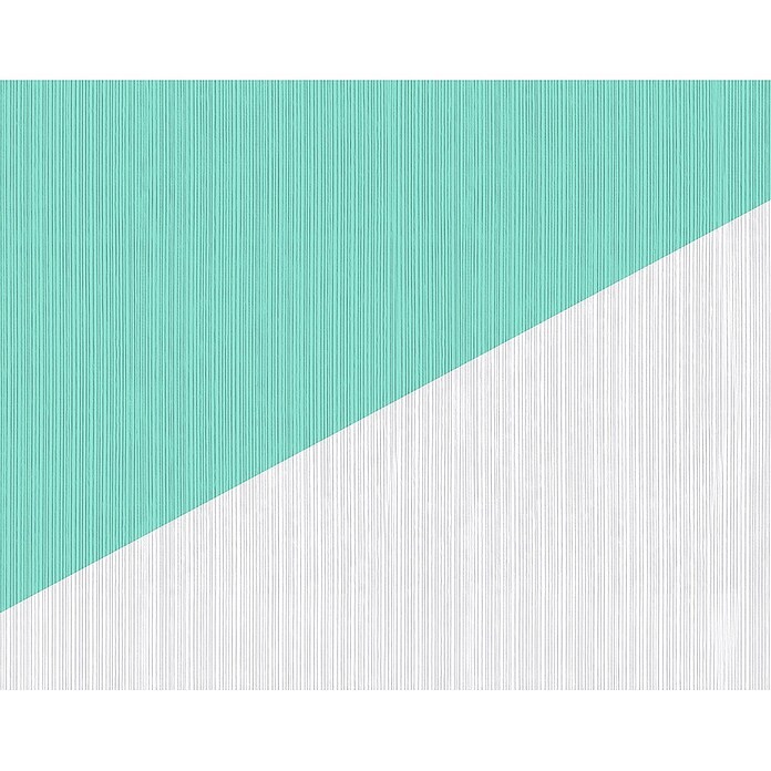 Atlantis Design Vliestapete Längsstruktur (Weiß, Uni, 10,05 x 0,53 m)