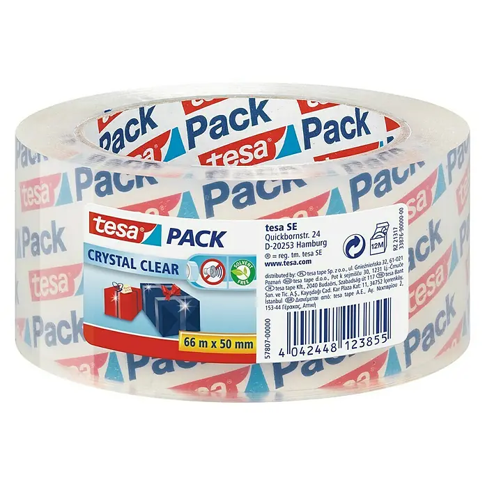 Tesa Pack Paketklebeband crystal clear