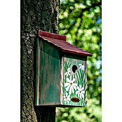 Dobar Nistkasten (L x B x H: 15 x 14,5 x 28 cm, Rot/Blau/Grün, Holz) | BAUHAUS