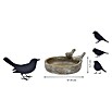 Dobar Vogeltränke Pool-Oase (Grau, Ø x H: 18 x 4,5 cm, Keramik) | BAUHAUS