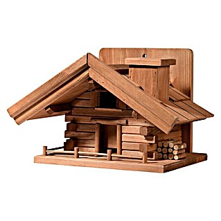 Dobar Vogelfutterhaus St. Moritz (L x B x H: 33 x 24,5 x 21 cm, Braun, Holz)