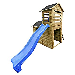 Spielhaus (L x B x H: 166 x 118 x 248 cm, Holz, Natur)