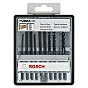Bosch Professional Stichsägeblatt-Set Robustline (Holz, 10-tlg., T-Schaft)