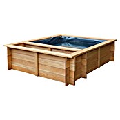 Dobar Hochteich Maxime (L x B x H: 150 x 120 x 40 cm, Braun, 330 l, Holz) | BAUHAUS